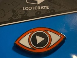 Eye Play Button Enamel Pin Loot Crate DX Exclusive 2020 - £11.00 GBP