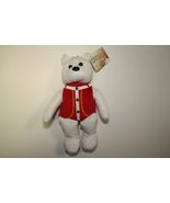 POPE JOHN PAUL II CANONIZATION Plush White Bear &amp; Colorized NY Quarter U... - $14.95