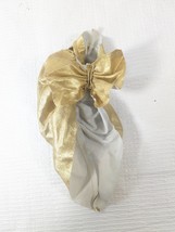 Vintage JEM &amp; The Holograms Glitter n Gold SKIRT w/ bow lame Jerrica Hasbro - $9.00