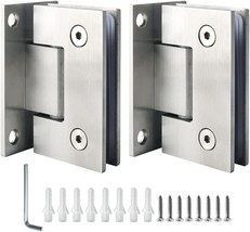 The Alise 2 Pcs Heavy Duty 90 Degree Glass Door Cupboard Showcase Cabinet Clamp - $37.98