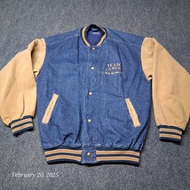 VGC VTG Holloway Stadium Bomber Jacket Men Medium Team US West Denim - $19.33