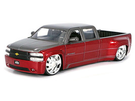 1999 Chevrolet Silverado Dually Pickup Truck Red Metallic and Gray with ... - $43.54