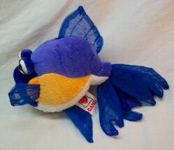 Ganz Webkinz Lil'Kinz PURPLE GOLDFISH 7" Plush Stuffed Animal Toy - $14.85