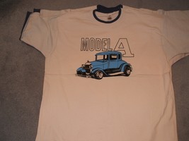 Model &quot;A&quot; Ford on a extra large Cream tee shirt  - $22.00