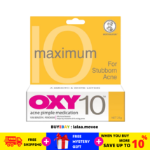 10 Tubes x 25g OXY 10 Acne Pimple Medication maximum For Stubborn Acne - £78.37 GBP