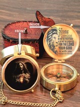 Personalized Brass Compass | Religious gift | Jesus Compass | God&#39;s Way Gift - £22.55 GBP