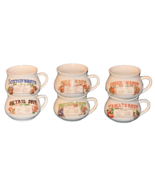 6 Vintage Recipe Soup Mugs Scotch Broth Oxtail Mushroom Onion Chicken To... - $742.46 MXN