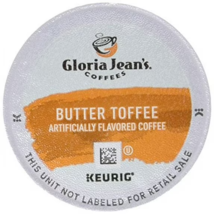 96/PACK - Gloria Jean&#39;s Butter Toffee Coffee K-Cup Pods BULK PACKAGING - $24.99