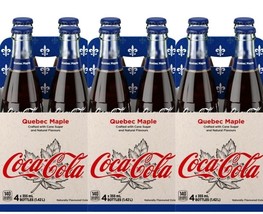 12 Bottles of Coca-Cola Coke Quebec Maple Flavored Soft Drink 355ml Each - £45.47 GBP