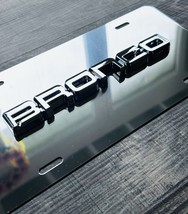 3D Bronco Chrome On Chrome License Plate New Aluminum Universal Fits All... - $1,500.24 MXN