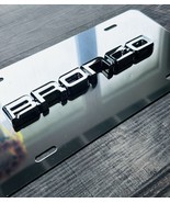 3D Bronco Chrome On Chrome License Plate New Aluminum Universal Fits All... - $1,501.72 MXN