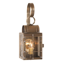 Irvin&#39;s Country Tinware Single Wall Lantern in Weathered Brass - £201.00 GBP