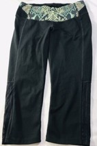 New Balance Black Snakeskin Active Yoga Pants Capris Workout Wear Sz M - £7.18 GBP