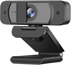 HD 1080p-Streaming Webcam With Privacy Cover For Desktop Computer PC NEW - £50.13 GBP
