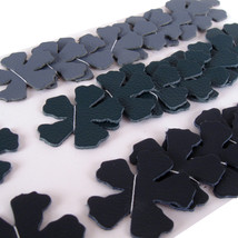Shades of Dark Gray Leather Die Cut Flowers - £9.59 GBP