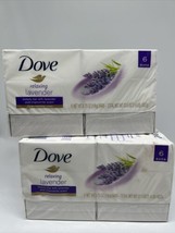 (2) Dove Relaxing Lavender Beauty Bar Lavender &amp; Chamomile Scent 3.75oz 6 each - £12.26 GBP