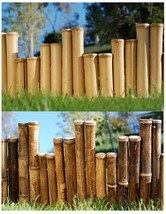 Bamboo Garden Border Edging- Black or Natural Color Choice of 8, 16 or 2... - $55.00+