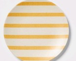 Threshold™ ~ Set of Four (4) ~ Melamine ~ YELLOW STRIPED ~ 8.5&quot; Salad Plate - £23.82 GBP