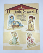 Nativity Punch Out Nativity Scene Kit Uncut Warner Press Vintage Unpunch... - £8.40 GBP