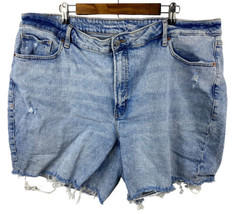 Old Navy Shorts Size 24W Womens Cutoff Distressed High Rise O.G. Straight Smooth - £29.54 GBP