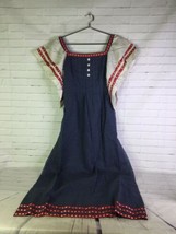 VTG Lord &amp; Taylor Polka Dot Stars Boho Prairie Cottagecore Dress Womens Size 6 - £55.38 GBP