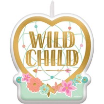 BOHO Wild Child Molded Cake Topper Candle Birthday Party Supplies 1 Piece New - £5.45 GBP