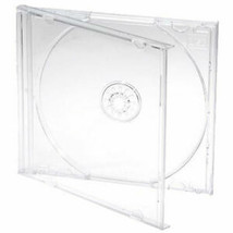 10 Standard 10.4 Mm Jewel Case Single Cd Dvd Disc Storage Assembled Clea... - $25.99