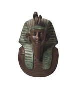 ANTIQUE EXQUISITE BRONZE BUST SCULPTURE OF EGYPT KING TUT TUTANKHAMUN HE... - £514.67 GBP
