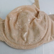 Goddess Bra 42C US Beige Unlined Underwire Nylon Blend Hook Eye Back Clo... - £15.24 GBP