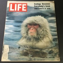 VTG Life Magazine January 30 1970 - Ecology Become&#39;s Issue / Japan Snow Monkey - £10.64 GBP