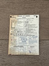 VTG NOAA Sectional Aeronautical Chart Map of Dallas 1975 20.5&quot; X 38&quot; Som... - $27.43 CAD