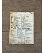 VTG NOAA Sectional Aeronautical Chart Map of Dallas 1975 20.5&quot; X 38&quot; Som... - $380.79 MXN