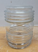 Vintage Industrial Cylinder Jar Look Clear Glass Light Sconce Shade Lamp... - £7.12 GBP