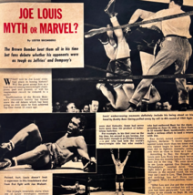 1950 Joe Louis Brown Bomber Boxing Article Police Gazette Sports DWXX5 - €21,53 EUR