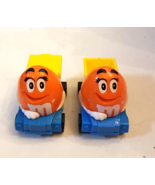 M&amp;M&#39;s Mini&#39;s Candy Burger King Kids Club Meal Toy 1997 Orange Dump Truck... - £3.64 GBP