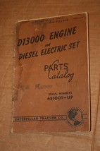 Caterpillar D13000 Engine &amp; Diesel Electric Set  Parts Catalog Manual 4S1001-UP - £23.70 GBP