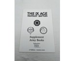 The IX Age Fantasy Battles Supplement Army Books Asklanders Makhar Culti... - £23.45 GBP