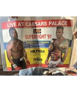 1991 Mike Tyson VS Evander Holyfield Fight Souvenir Poster by Ring Magaz... - £150.00 GBP