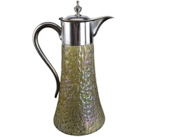 c1900 Kralik/Loetz Bohemian Iridescent Art Glass Small Claret Jug/Syrup pitcher - £258.77 GBP