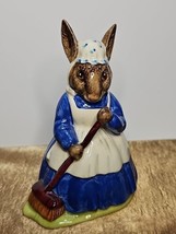 Royal Doulton Clean Sweep Bunnykins Figurine DB006 Vintage 1972 - $49.49