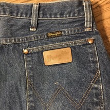 Vintage Wrangler 13MWZ Cowboy Cut Blue Jeans Men&#39;s 38x33 Made in USA - $15.30