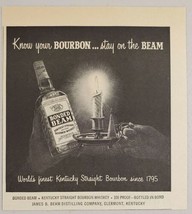 1951 Print Ad Jim Beam Bonded Kentucky Straight Bourbon Whiskey Clermont,KY - £7.08 GBP