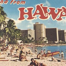 Hawaii Vintage Postcard Aloha Waikiki Beach Vacation 1980s - £9.89 GBP