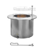 2-in-1 Smokeless Fire Pit, BBQ Grill, 25&quot; Portable Wood Burning Firepit - $9,578.69 MXN