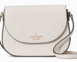 Kate Spade Leila Mini Flap Crossbody Parchment White Leather WLR00396 NW... - $108.89