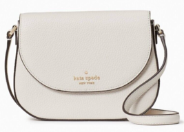 Kate Spade Leila Mini Flap Crossbody Parchment White Leather WLR00396 NW... - £82.10 GBP