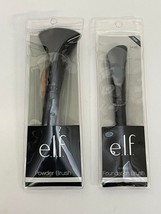 ELF Powder Cosmetic Makeup Brush #84003 & Angled Foundation Brush #84005 - £4.46 GBP