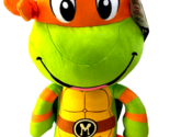 Large Orange Ninja Turtle Plush Toy MICHELANGELO 14 inch tall Official N... - $18.61
