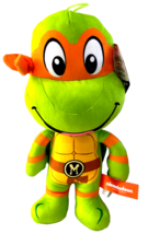 Large Orange Ninja Turtle Plush Toy MICHELANGELO 14 inch tall Official NWT Soft - £14.84 GBP