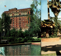 1957 Vintage Sheraton Town House Los Angeles CA Posted Panorama Chrome Postcard - £10.35 GBP